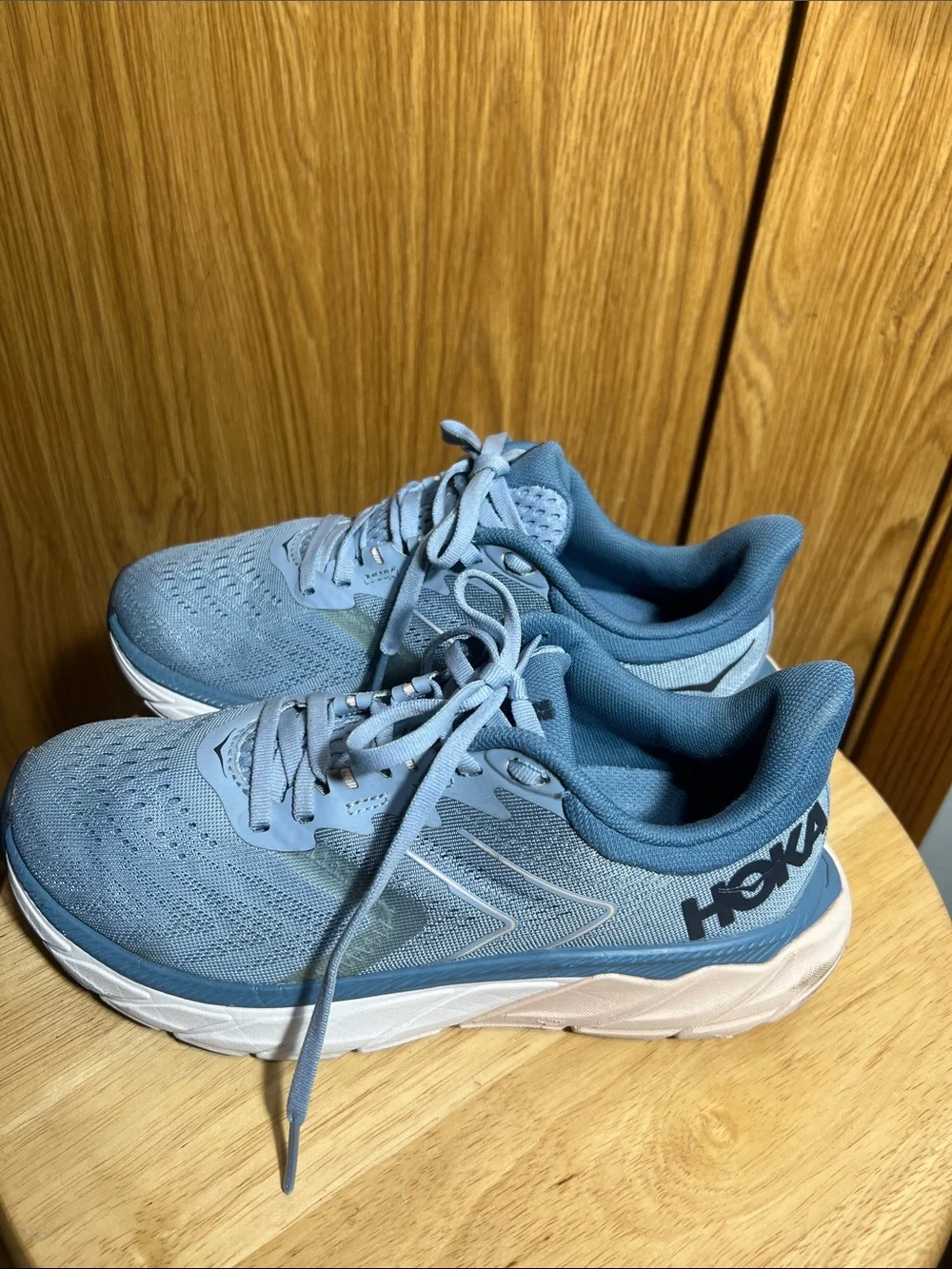 Hoka Women's Light Blue Athletic Running Shoes
